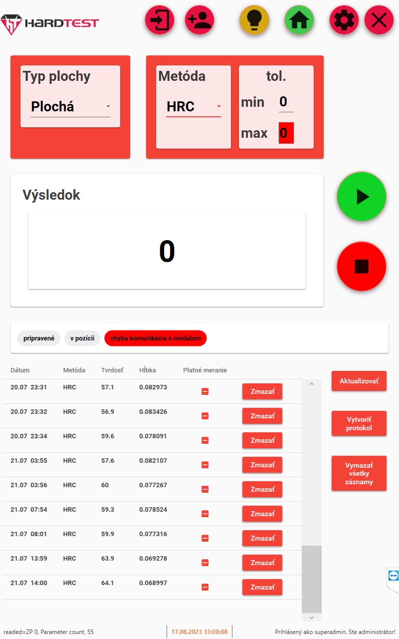 Náhľad programového prostredia pre tvrdomer